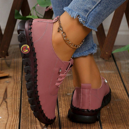 🔥Best Seller-Last Day Sale 60% OFF🔥Women's Hand-Stitched Uniqcomfy Wide Toe Box Leather Shoes