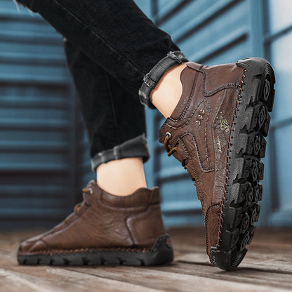 (⏰LAST DAY 70% OFF🔥)Handcrafted Men's Leather Shoes - Relieve Foot Pain