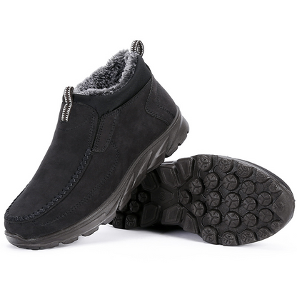 Men's Multi-layer Waterproof Merino Wool Lined Orthopedic Warm Shoes