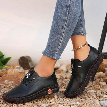 🔥Best Seller-Last Day Sale 60% OFF🔥Women's Hand-Stitched Uniqcomfy Wide Toe Box Leather Shoes