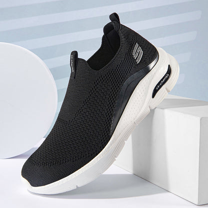 Men's Comfortable Waterproof Orthotic Walking Shoes Heightened Arch Support Non-slip Sports Shoes