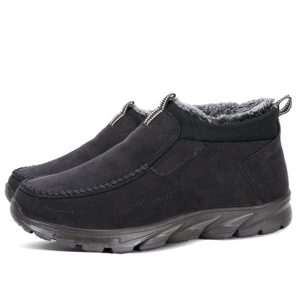 Men's Multi-layer Waterproof Merino Wool Lined Orthopedic Warm Shoes