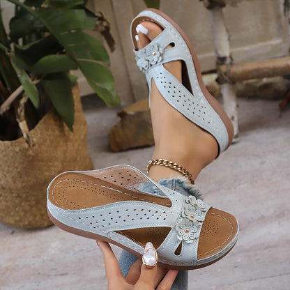 🔥Last Day Promotion 50% OFF - Women's Flowers Decor Arch Support Sandals