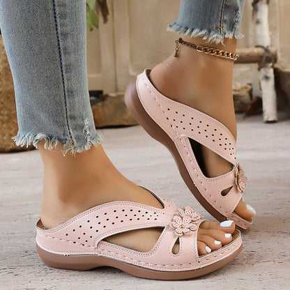 🔥Last Day Promotion 50% OFF - Women's Flowers Decor Arch Support Sandals
