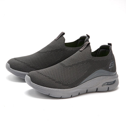Men's Comfortable Waterproof Orthotic Walking Shoes Heightened Arch Support Non-slip Sports Shoes