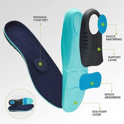 Men's Comfortable Waterproof Orthotic Walking Shoes Heightened Arch Support Non-slip Sports Shoes