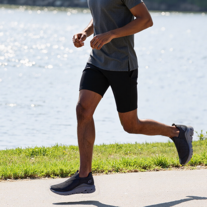 Men's Comfortable Waterproof Orthotic Walking Shoes Heightened Arch Support Non-slip Sports Shoes