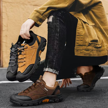 ⏰Limited Time Offer 70%🔥Men's Genuine Leather Comfort Orthopedic Walking Shoes Hiking Shoes