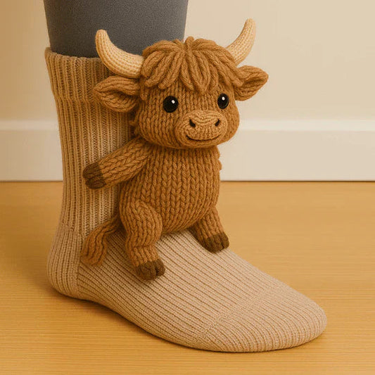 CozyHighlandCow – Snuggly Socks