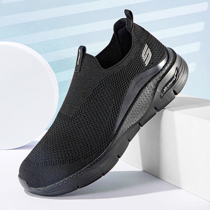 Men's Comfortable Waterproof Orthotic Walking Shoes Heightened Arch Support Non-slip Sports Shoes