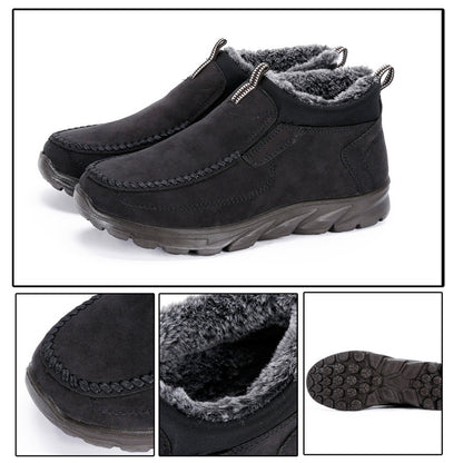 Men's Multi-layer Waterproof Merino Wool Lined Orthopedic Warm Shoes