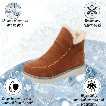 Classic Non-Slip Ankle Snow Booties Warm Fur Lining Boots